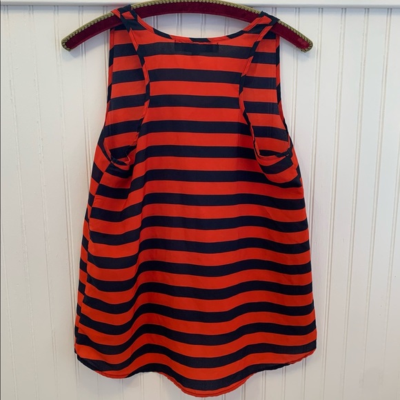 Annabella Striped Racerback Tank Top - Picture 2 of 6
